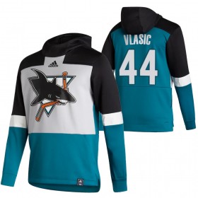 San Jose Sharks Marc-edouard Vlasic 44 2020-21 Reverse Retro Hoodie Sawyer - Mannen